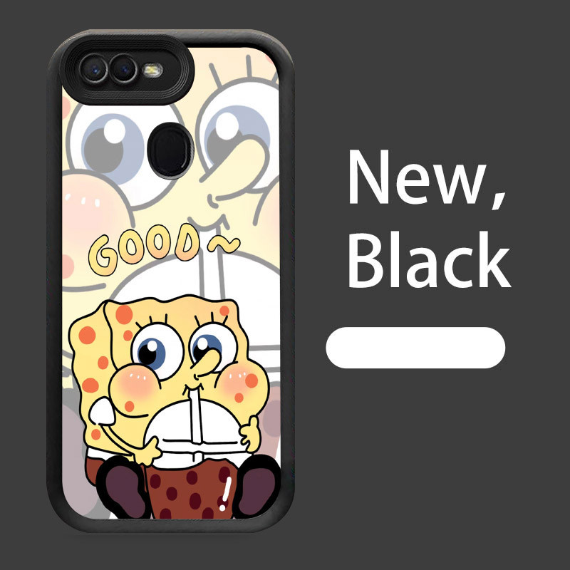Case Casing untuk OPPO F9 Pro A5S A12 F5 A12s F7 A11K A7 W-15 SpongeBob