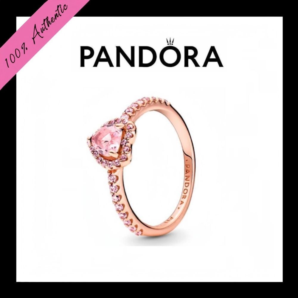 Perhiasan Pandora Sparkling Elevated Heart Ring JZ1001 Women's Ring