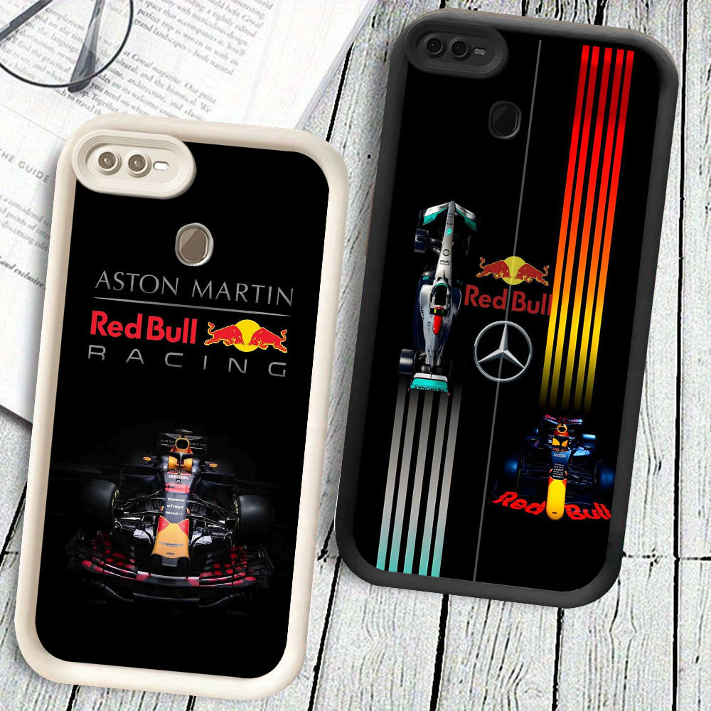 KD-84 Red Bull F1 Shockproof Casing untuk OPPO A7 F7 A12s A12 F9 A5S Realme 2 Pro