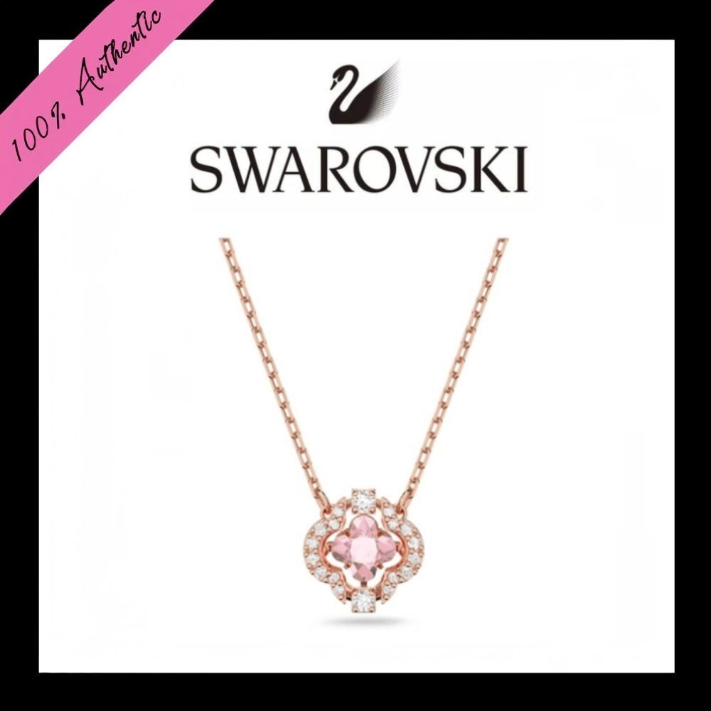 Perhiasan Swarovski Sparkling Dance Necklace Women's Clover Pendant Necklace Women's Necklace