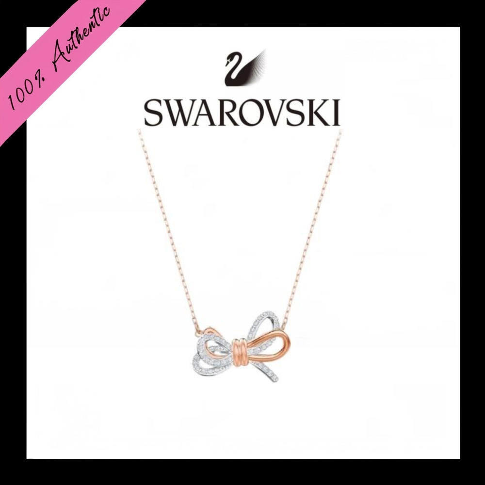 Perhiasan Swarovski LIFELONG Bow Pendant Necklace Women's Necklace Women's Gift