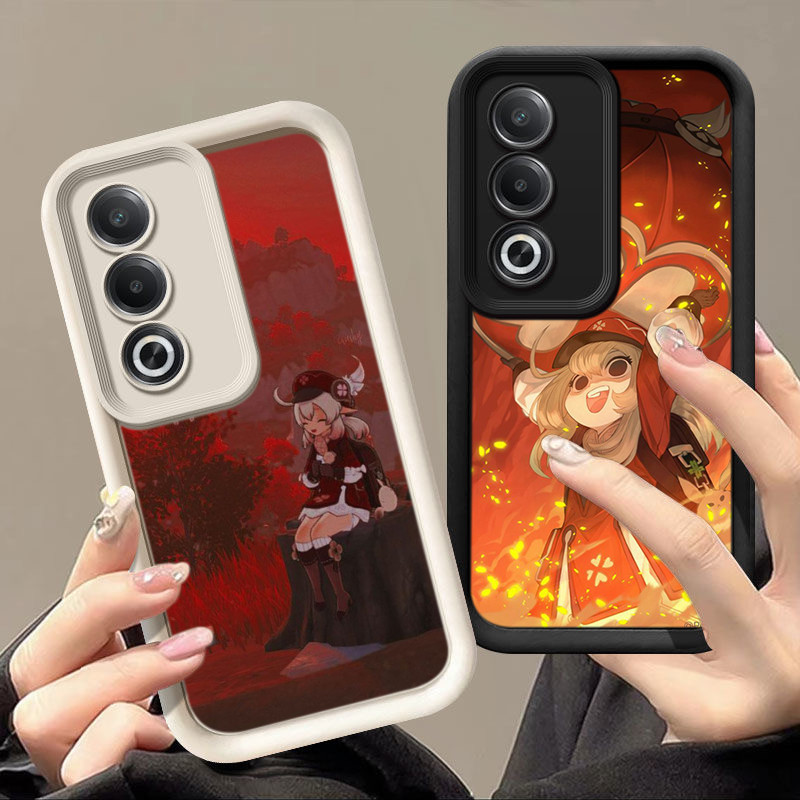 Casing Hp OPPO F5 F7 F11 F9 Pro A93 2020 A76 A96 4G PP7 Genshin Impact Klee Silikon TPU Pelindung Ka