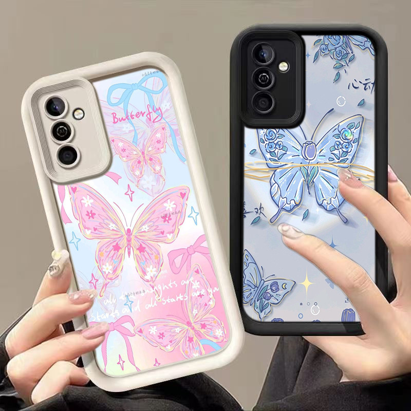HA153 Butterfly Scrawl Untuk Samsung Casing hp Softcase Silikon Kasing untuk Samsung A12 A10s A20s A