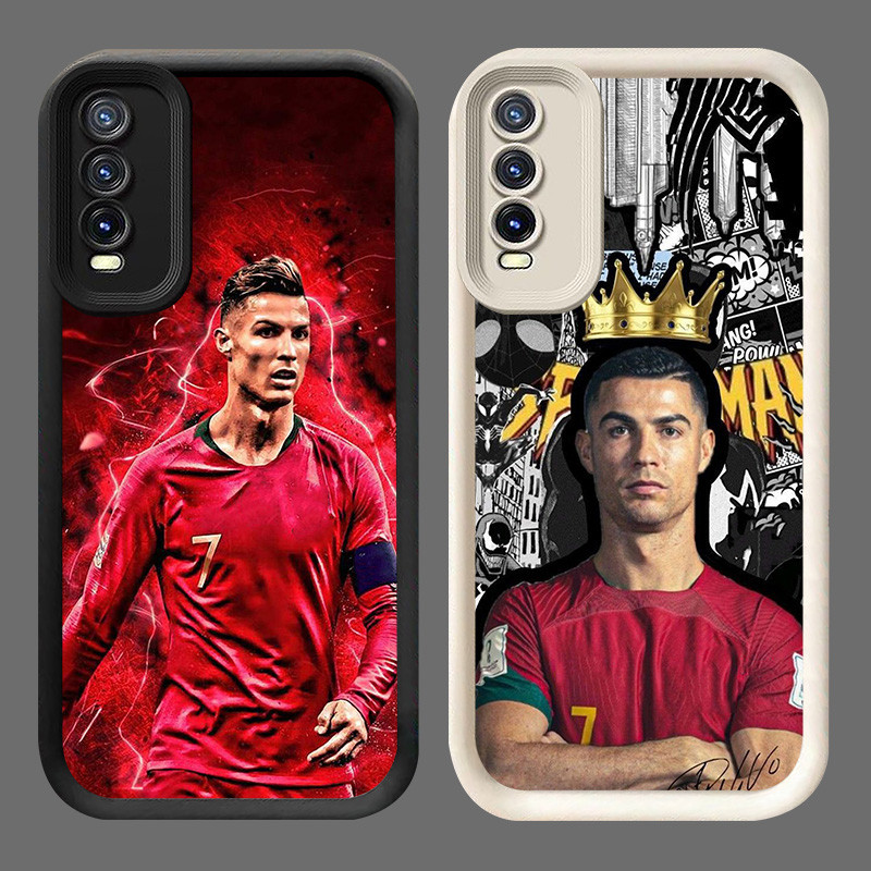 U-16 Ron_aldo King Casing untuk VIVO Y12s Y66 Y20i Y11s S1 Pro Y20 Y20s Kasus Pelindung