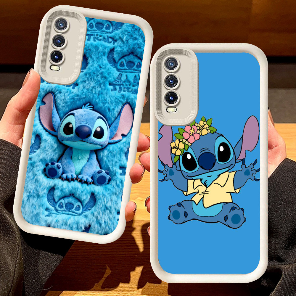 G-69 Stitch Casing untuk VIVO Y20s S1 Pro Y20 Y20i Y12s Y11s Y66 Hitam dan putih