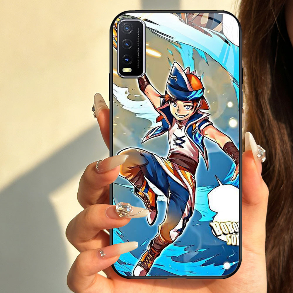TT-5 BoBoiBoy Beliung Casing hp kaca VIVO Y20s Y50 Y03 Y30 V50 Y29 Y20 S1 Y20i V15 Pro Lite