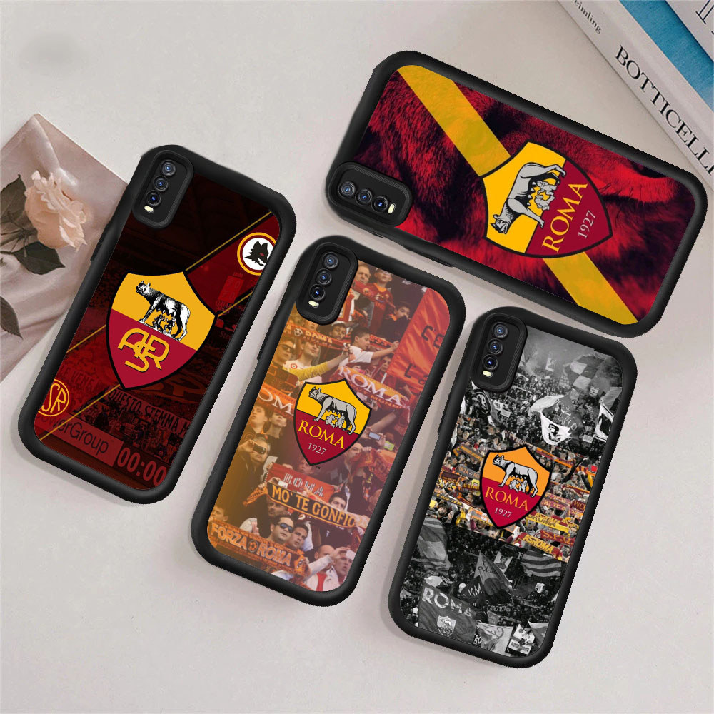 YU9 AS-Roma Casing untuk Hp Plating VIVO V27E V27 Y28 Y22s Y15S Y56 Y17S Y22 Y01 Y02S Y33S Y35 V29 Y