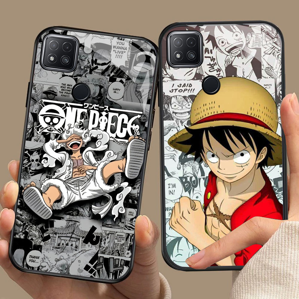YR-12 Monkey D Luffy HD Glass Casing HP Xiaomi Redmi 9C 10C 10A 11A 9T 11 12 12C Poco M3 C3 C31 Lite