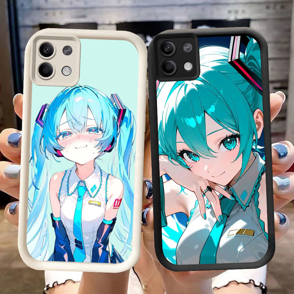 PW-20 Hatsune Miku Girl Silikon Casing untuk Xiaomi Redmi Note Poco X6NEO Plus5G Note13Pro Red M6Pro