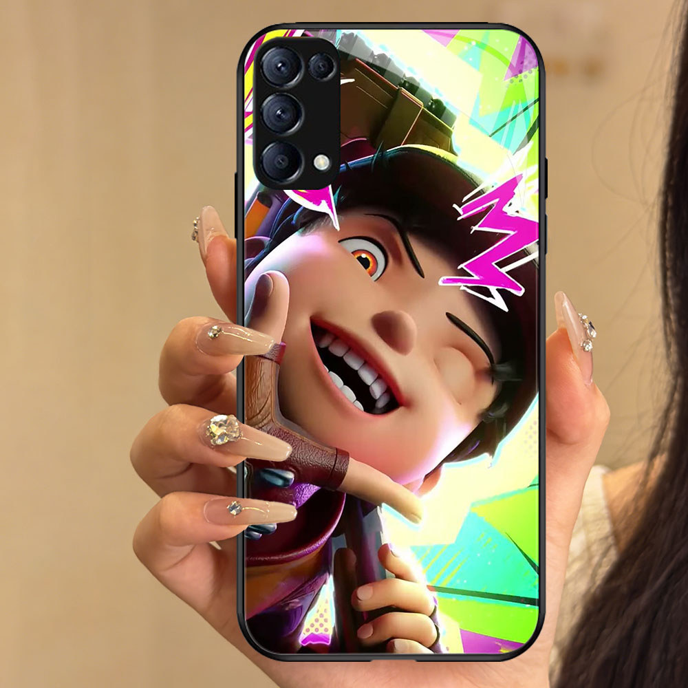 TT-33 Boboiboy galaxy Casing hp kaca OPPO Reno A15S A15 F15 6Z 3 6 4 5 A91 5G