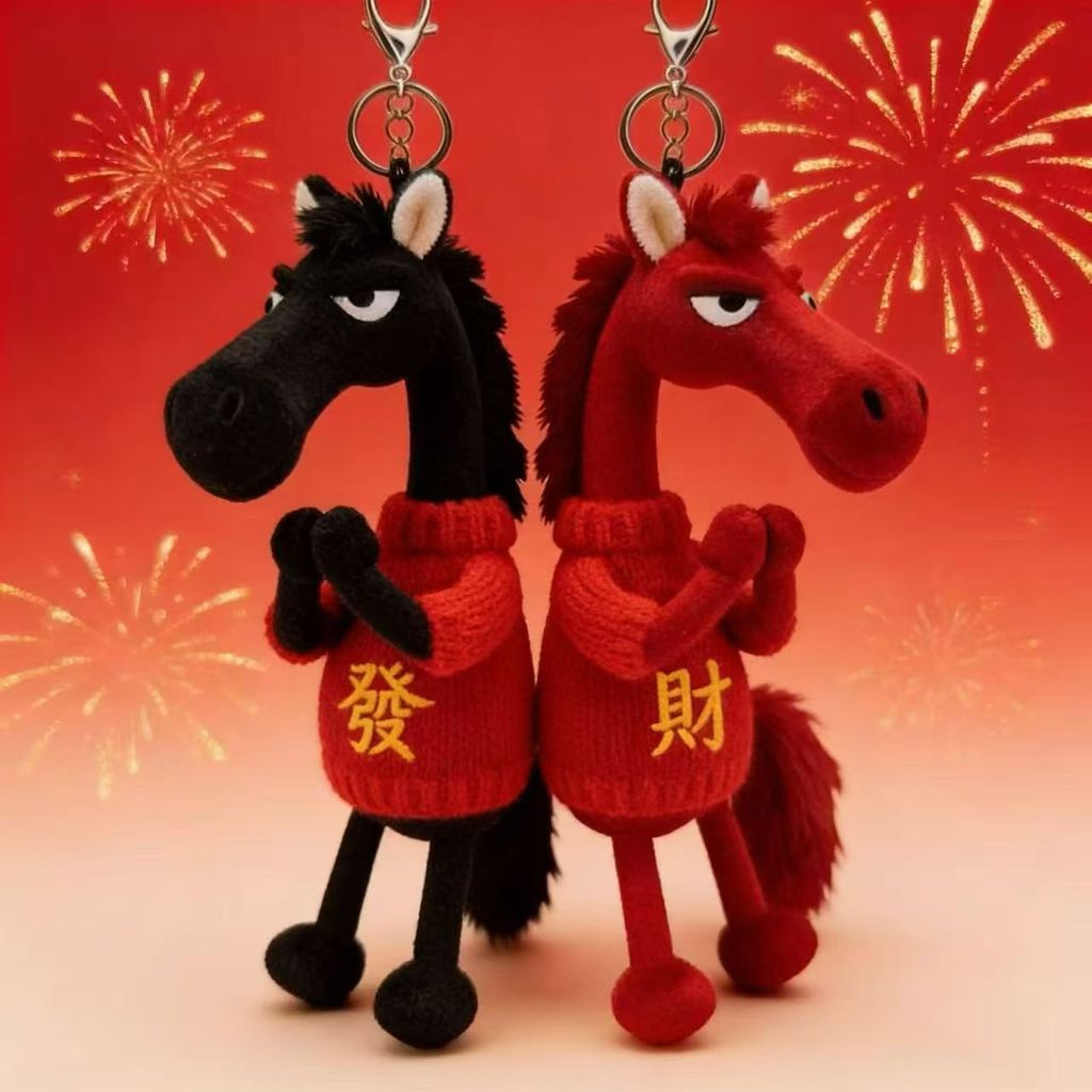 Gantungan Kunci Kuda Hitam Keren Yang Populer  Indah, Maskot Kuda, Mobil Tahun Zodiak, Hadiah Mainan