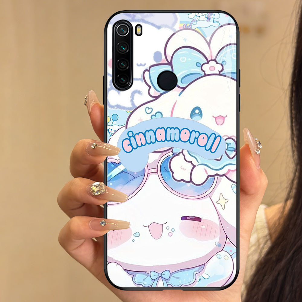 TT-35 Cinnamoroll Casing hp kaca Xiaomi Redmi Note 10 8 8A 9 Pro Lite