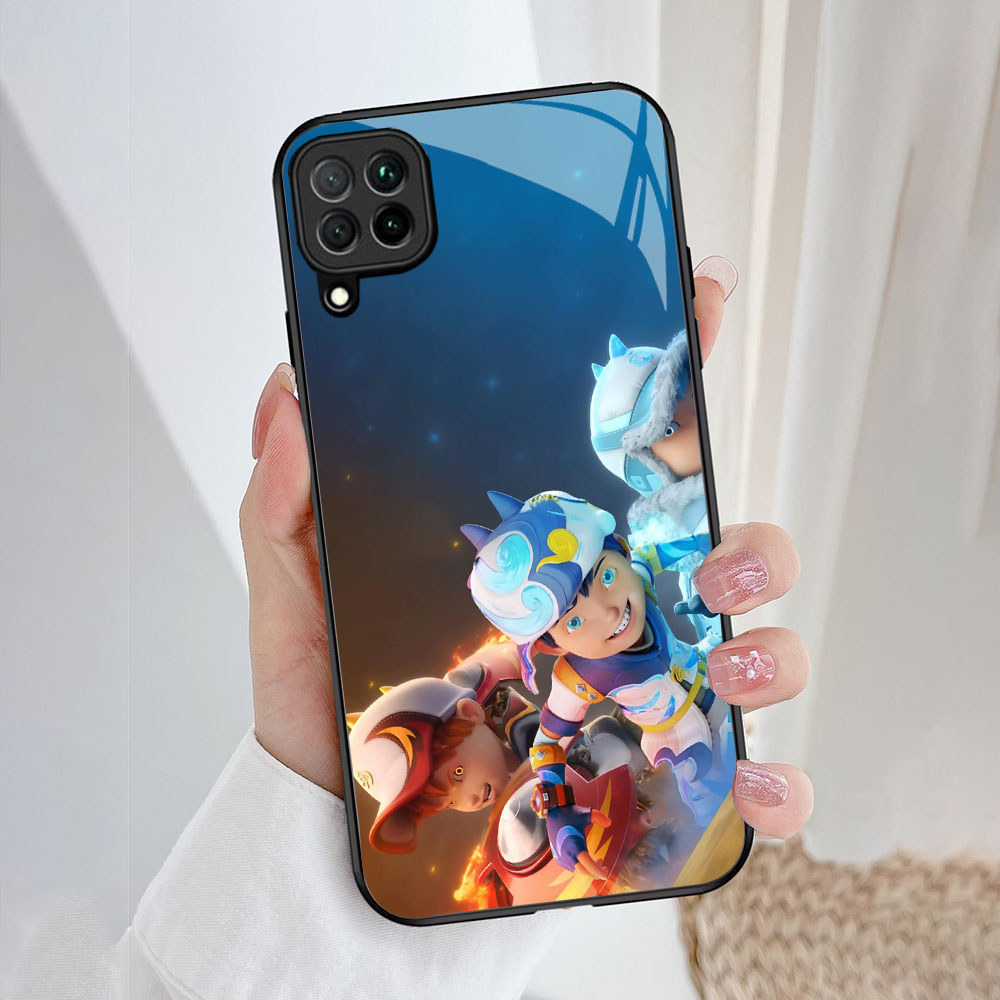 AA-5 Boboiboy Casing ponsel kaca tempered Samsung A22 A12 M12 M32 5G