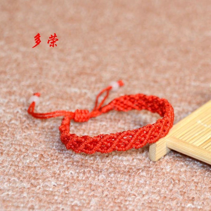 Gelang Tali Merah Simpul King Kong Gaya Yang Sama Xiao Zhan untuk Siswa Perempuan, Gelang Tahun Kehi