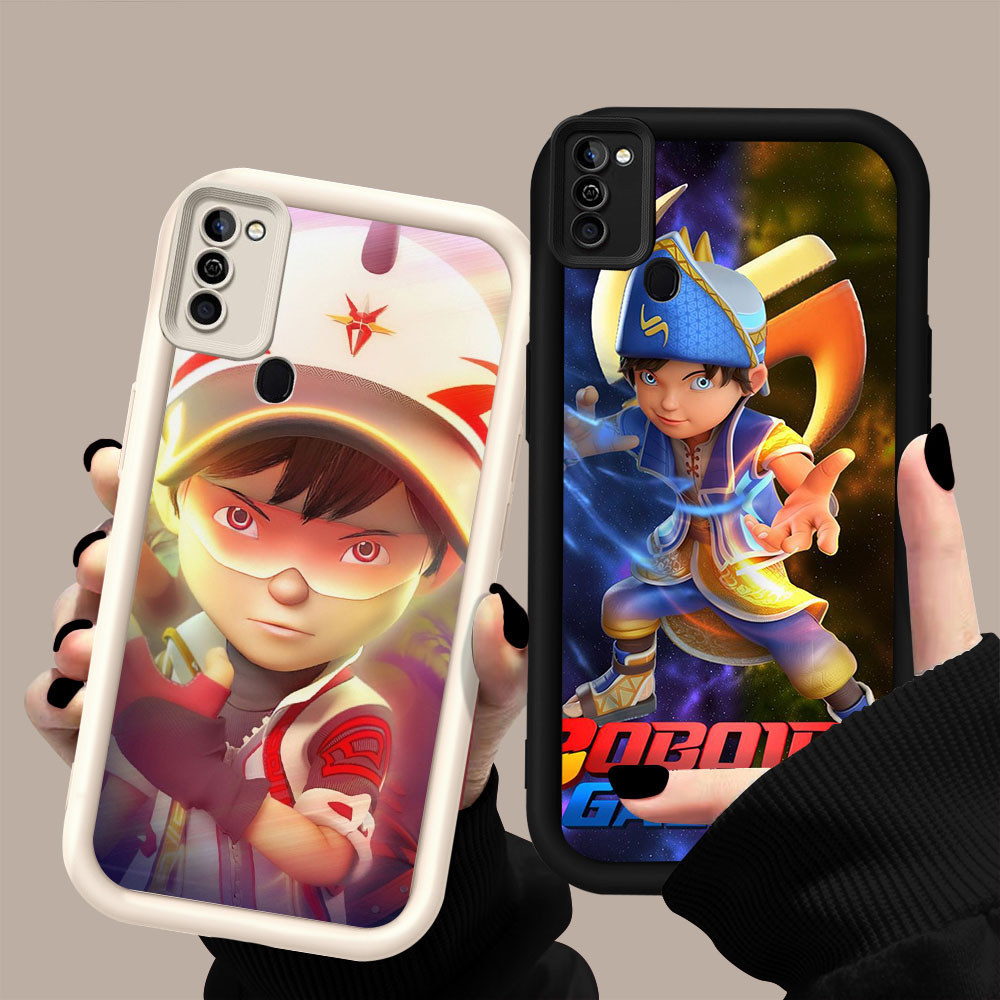 MK-39 Boboiboy galaxy Silikon hitam putih Casing untuk Infinix ITEL Smart HOT Note 12 11 50 10 5 100