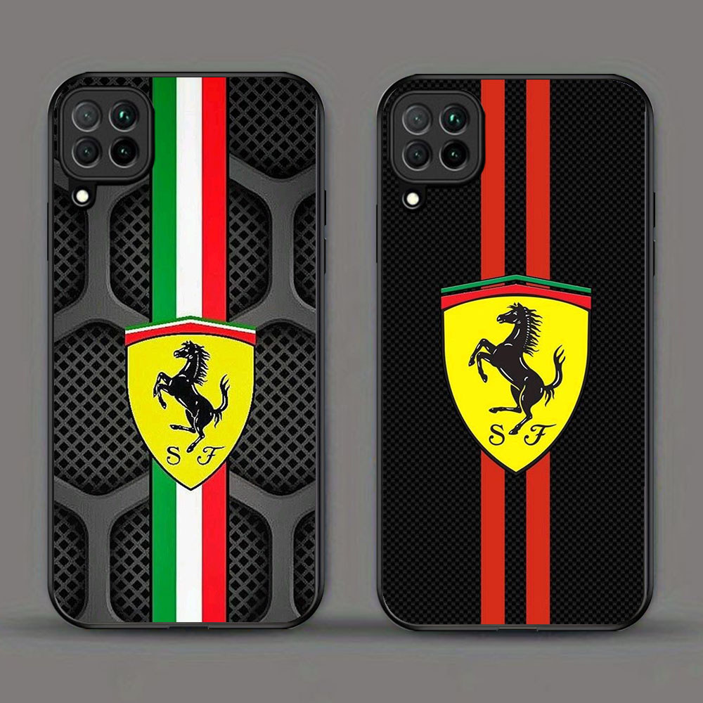 KD-11 Ferrari F1 HD Glass Casing untuk Samsung A12 M32 M12 A22 5G
