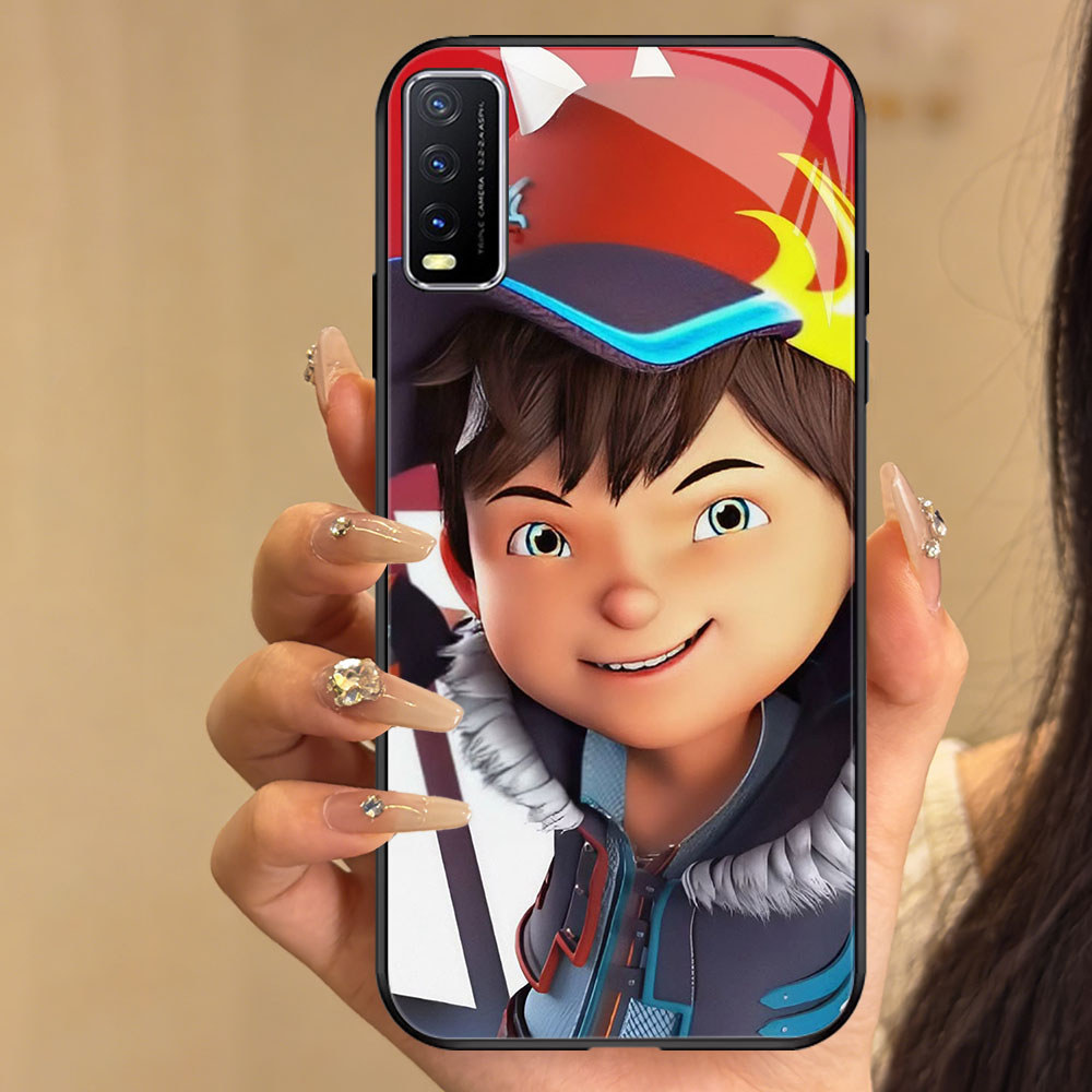 TT-6 BoBoiBoy Gentar Casing hp kaca VIVO Y20s Y50 Y03 Y30 V50 Y29 Y20 S1 Y20i V15 Pro Lite