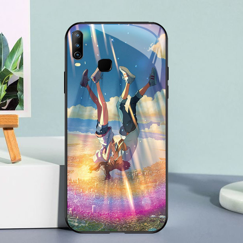 A2-36 Nama Anda Casing ponsel kaca tempered VIVO Y89 Y91 Y11 Y17 X23 Y91C Y95 Y15 Y12 Y85 Y93 2019 Y