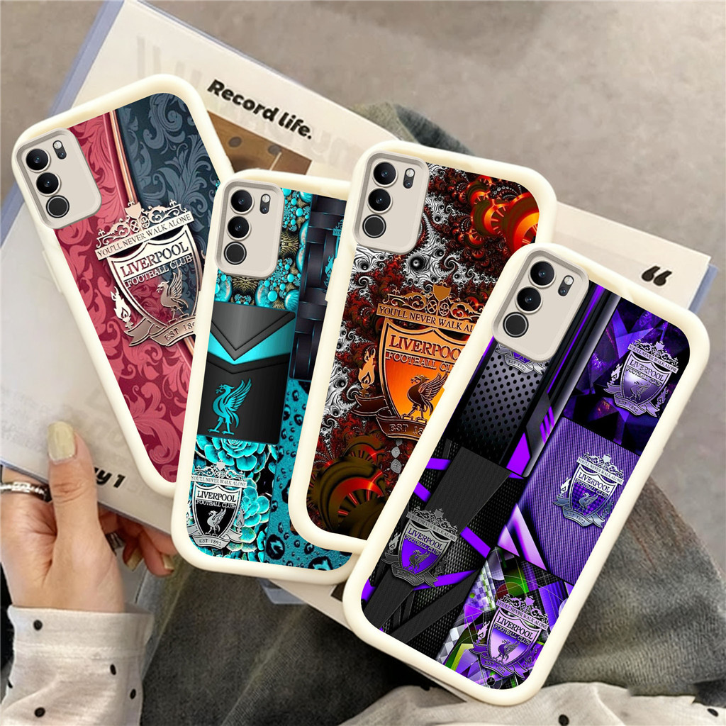 TB4 L-liverpool football fc Hp Plating Casing untuk Samsung A56 A20S A30 A03S A11 FE A10 A50 A20 A51