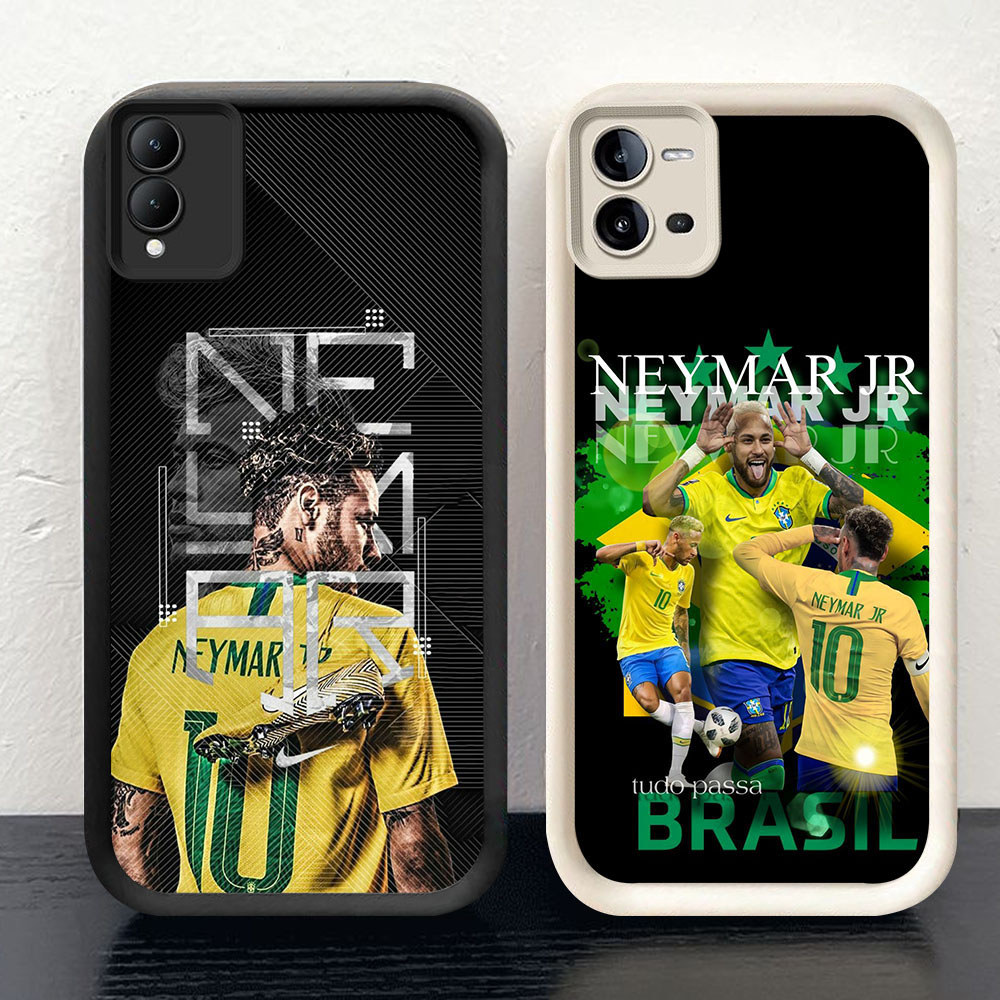 KD-76 Neymar Jr Brazil Shockproof Casing untuk VIVO Y36 Y03 Y28s V25E Y03t V25 Y27 Y18i Y18 Y27s