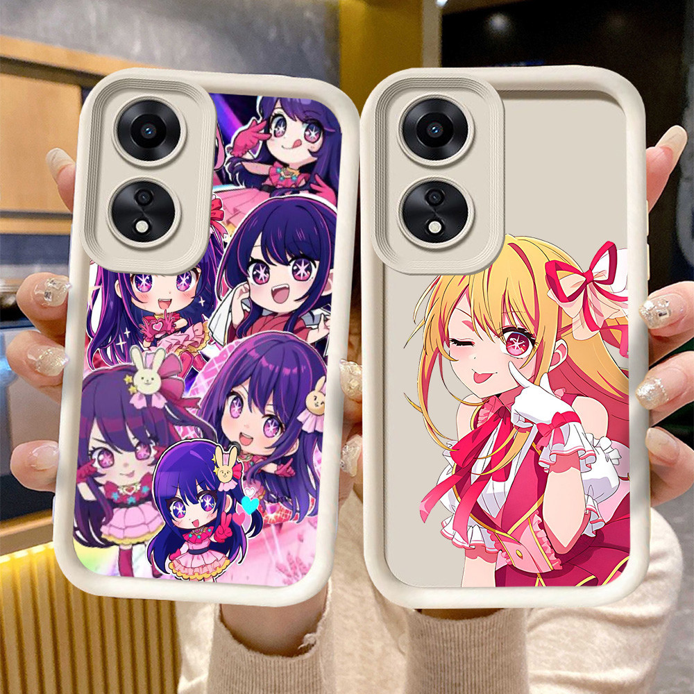 C-1 Oshi no Ko Hitam Putih Casing untuk OPPO Reno A79 10 13F 5G