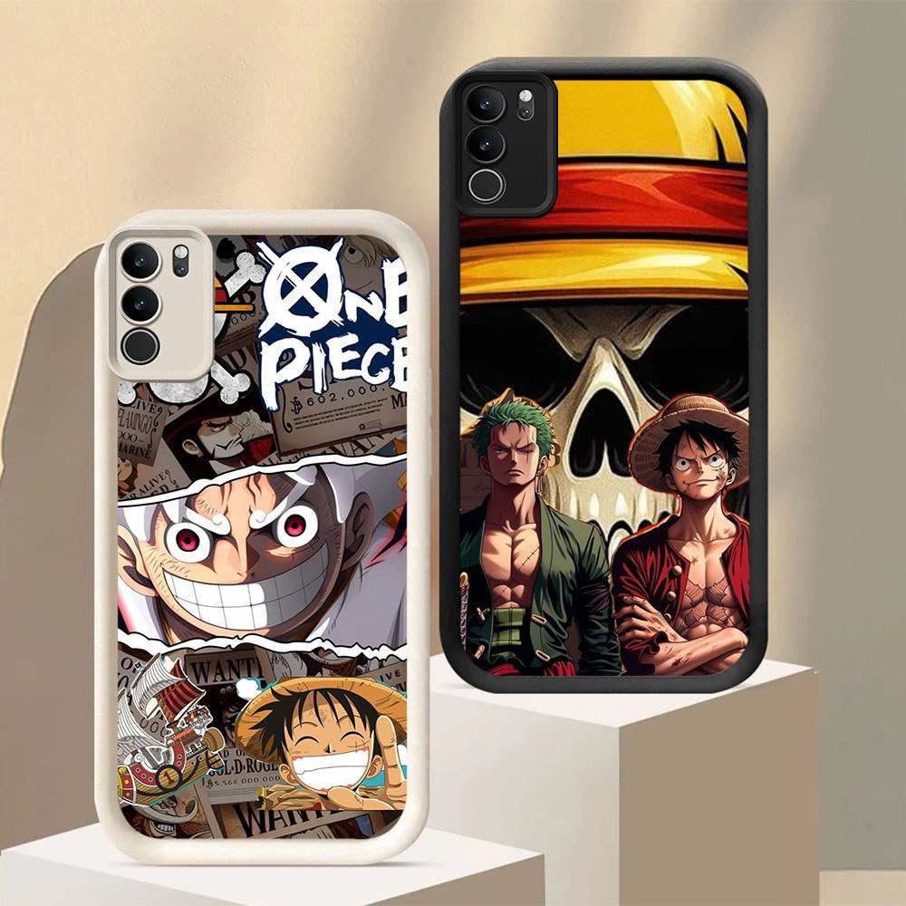 US-35 Lu-ffy fans Silikon lembut Casing untuk VIVO Y19S V50 V40 Y200 Y300 Lite Pro Plus 5G 4G