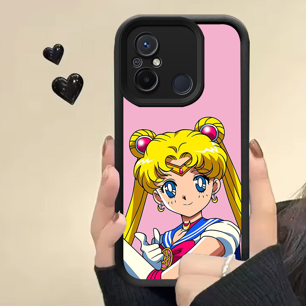 Casing untuk Xiaomi Redmi 12C 10A 9C POCO C55 10C C31 Case RR19 Sailor Moon