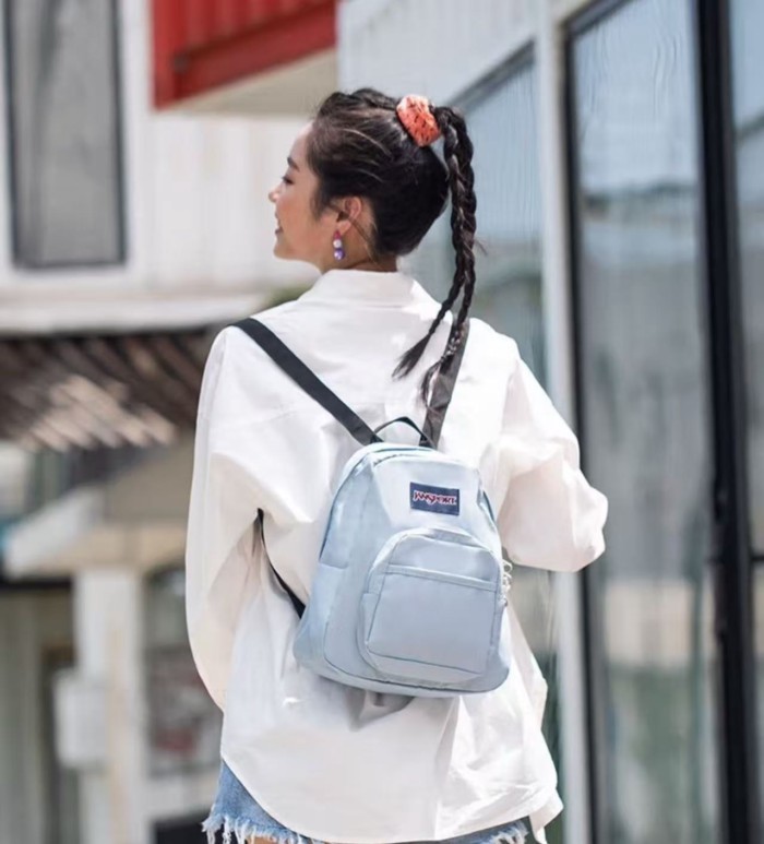 JANSPORT Ransel Siswa Perempuan Sederhana Tas Mini Tas Sekolah Kasual Anak-anak Backpack