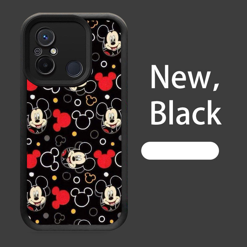 B-12 Mickey Mouse Casing untuk Xiaomi Redmi 12C 10C POCO C55 C31 9C Silikon Case