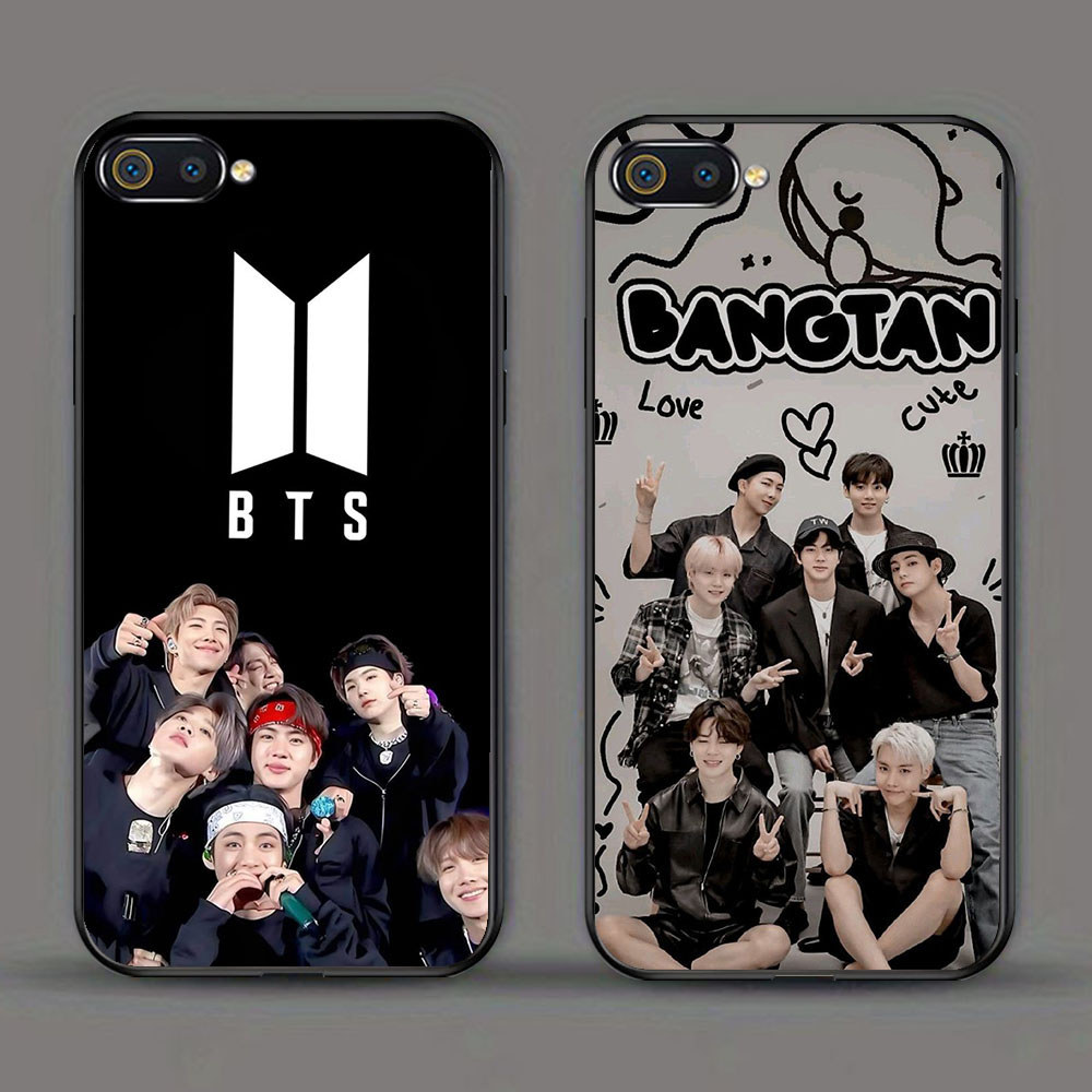 KD-6 BTS x ARMY HD Glass Casing untuk Realme C1 C2 C2s OPPO A3S A5 A12E