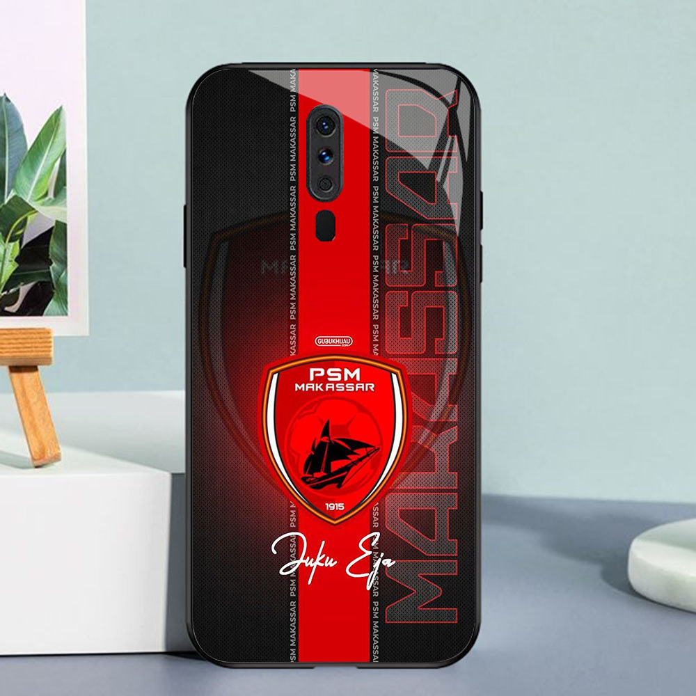 YE-48 PSM Makassar Casing ponsel kaca tempered OPPO Reno A12E 2Z A3S 2019 A9 A9X A5 2F F11 2020 Pro