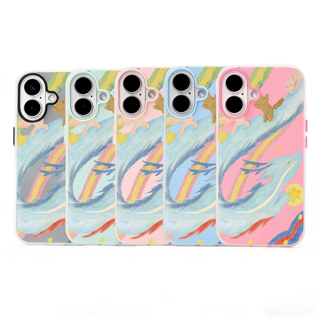 Dreamy Soft Tone Dragon Jelly Phone Case Infinix Hot 9 10 11 12 30 30i 40 60i 50 50i 60 4G Pro Plus/