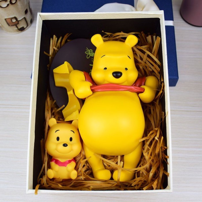 Big Belly Winnie The Pooh Hand Doll Desktop Ornament Cake Decoration Model Winnie The Pooh Doll Bir