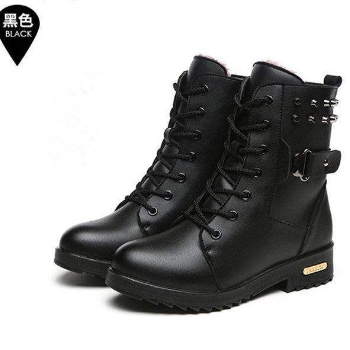 Autumn And Winter Plus Velvet Martin Boots For Women British Style Women's Boots Four Seasons Korea