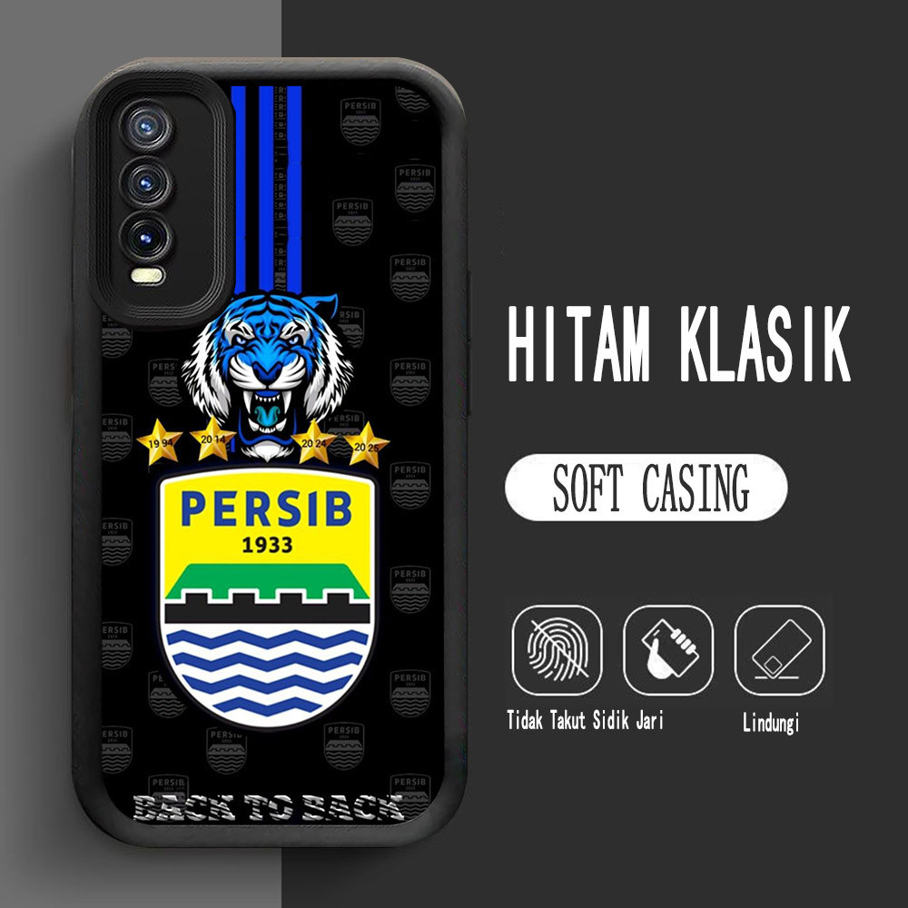 Y-21 Persib Silikon Casing untuk Samsung A7 A10 A30 A50 A30s A50s Case