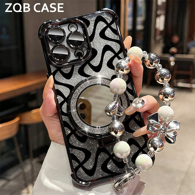 Glitter Card Case HP Samsung A52 A52S A55 A20 Cermin Bracket Stand Samsung Case Silikon Casing Samsu