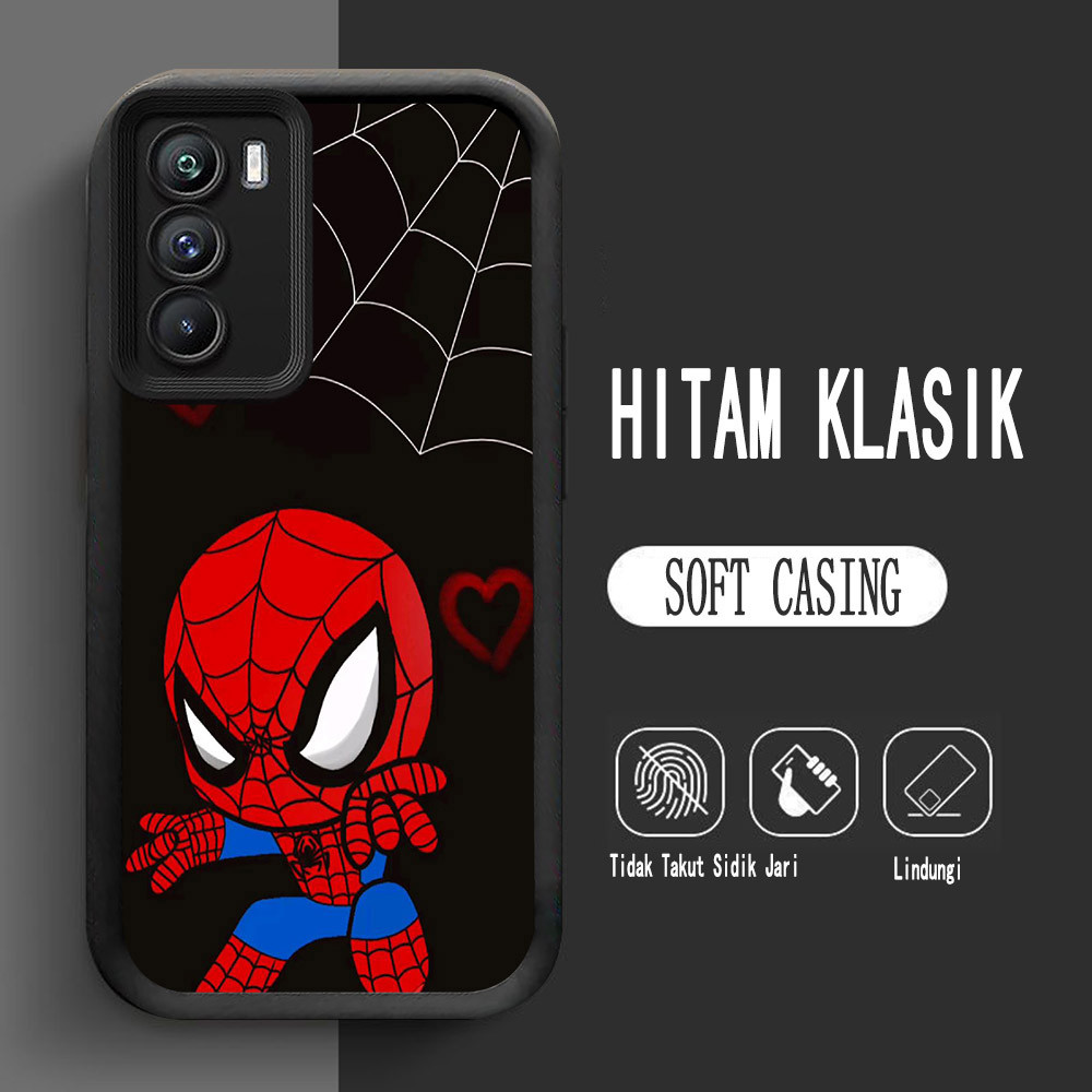 Y-2 Spider-Man Silikon Casing untuk Realme C2s 7i 14X C73 C71 C75 C2 C17 Case
