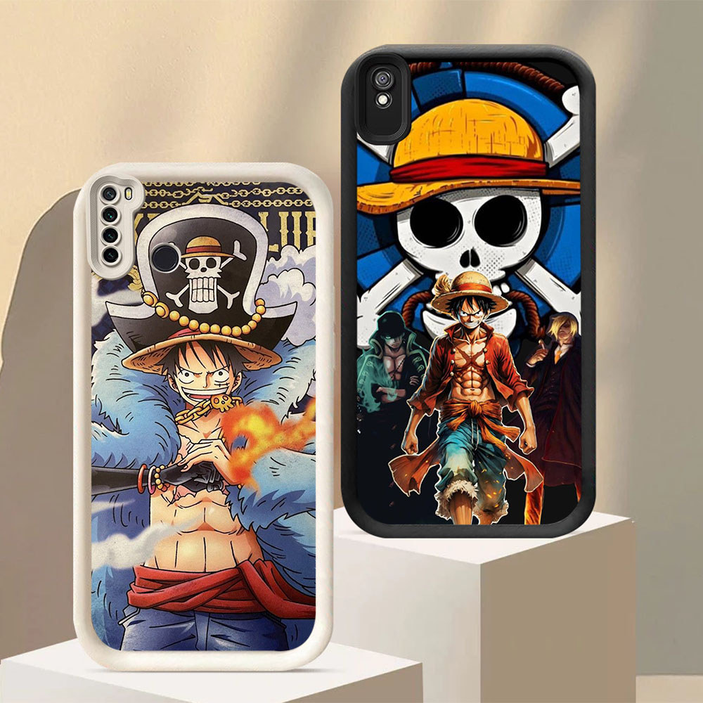 MP-54 One Piece logo Shocking Silikon Casing untuk Redmi Note 9T 9A 7 6A Pro