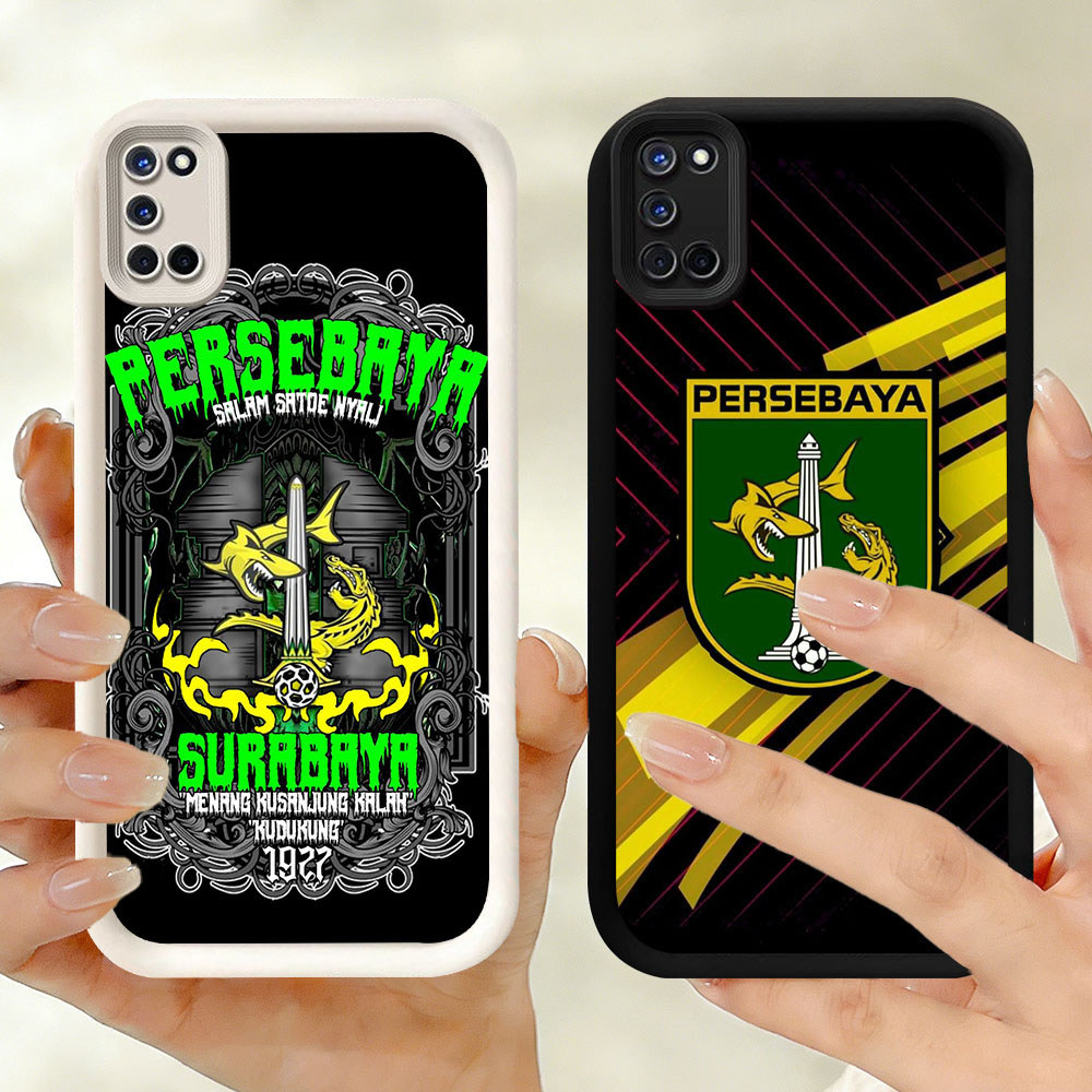 TT-19 Persebaya Casing ponsel tipis OPPO A95 A74 F19 F19S A55 A72 A92 A52 A94