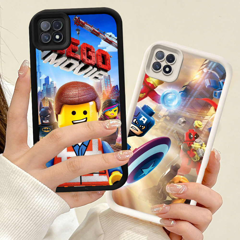 YR-31 Lego Marvel's Avengers Silicone Casing untuk OPPO Reno A93 A16E A16K A35 A54 F17 A15 A15s 4F P