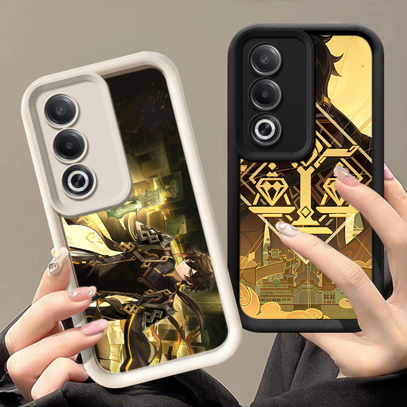 HA124 Zhongli Genshin Impact game Untuk Vivo Casing hp Softcase Silikon Kasing untuk Vivo Y100 Y22 Y