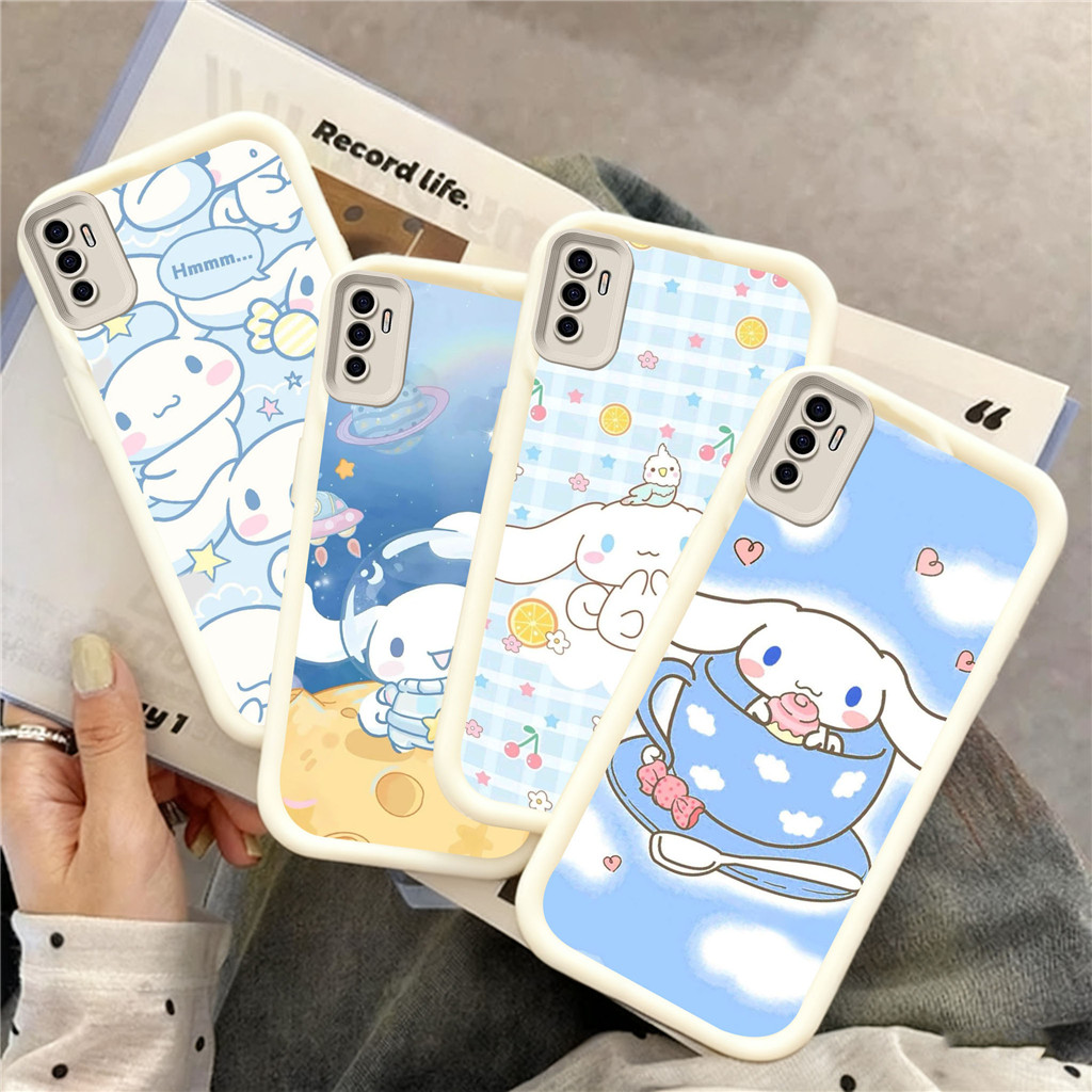 HV8 Cinnamoroll Hp Plating Casing untuk VIVO V20 V15 S1 V25 V27 V23 V25E V27E V23E Pro 5G TPU Silico