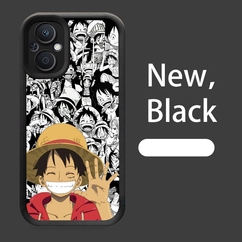 B-7 One Piece Luffy Casing untuk OPPO Reno 8 7Z 8Z 7 Lite 5G Silikon Case