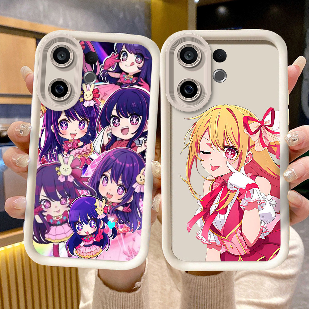 C-1 Oshi no Ko Hitam Putih Casing untuk VIVO T1 V60 Lite 5G