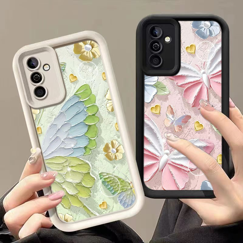HA150 Butterfly Faddish Cute Untuk Samsung Casing hp Softcase Silikon Kasing untuk Samsung A12 A10s 