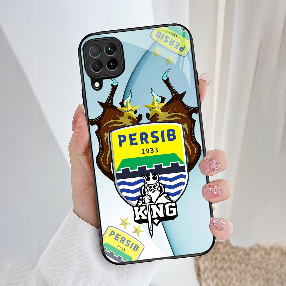 YE-43 Persib Casing ponsel kaca tempered Samsung A12 A22 M12 M32 5G