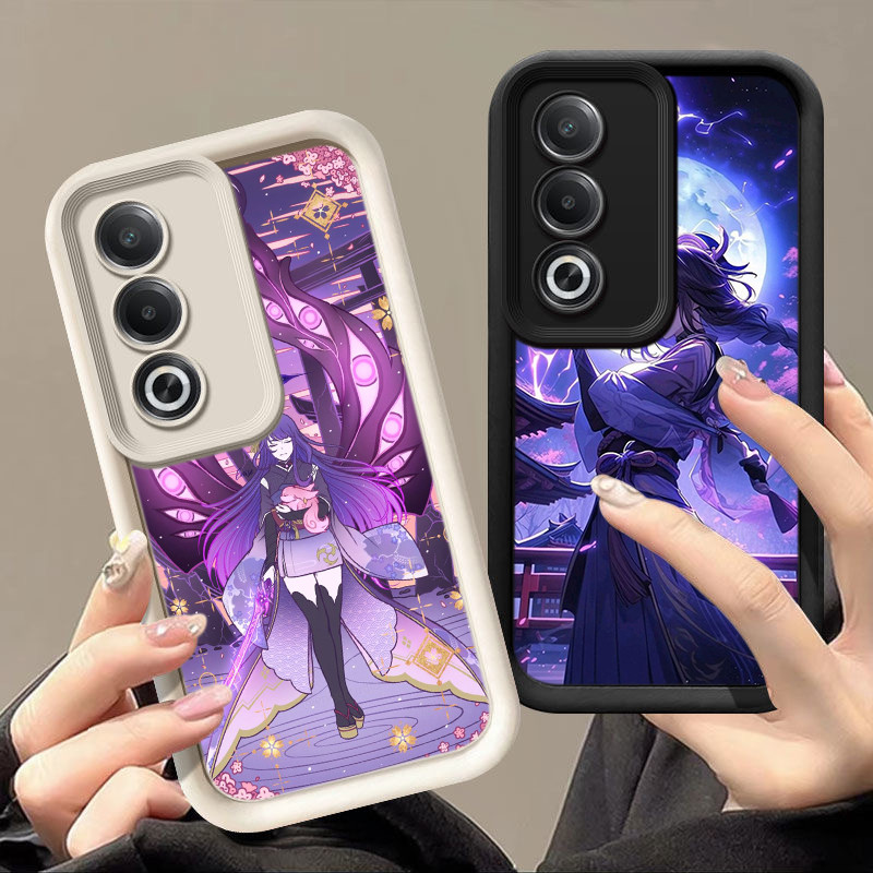 Casing Hp OPPO A60 A74 A95 A31 A53 2020 A54 A55 A11s 2021 4G PP11 Genshin Impact Raiden Shogun Silik