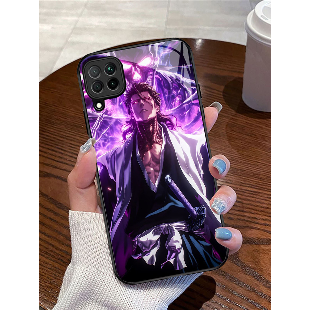 YR-3 Bleach Casing ponsel kaca tempered Samsung A12 A22 M12 M32 5G