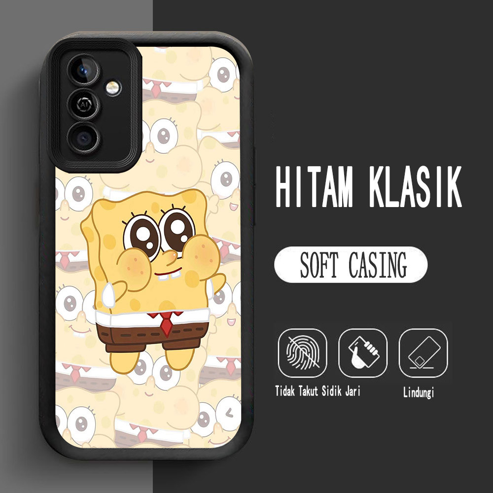 Casing untuk Samsung A53 A52 A52S A72 A73 5G Lembut L-3 SpongeBob Cute