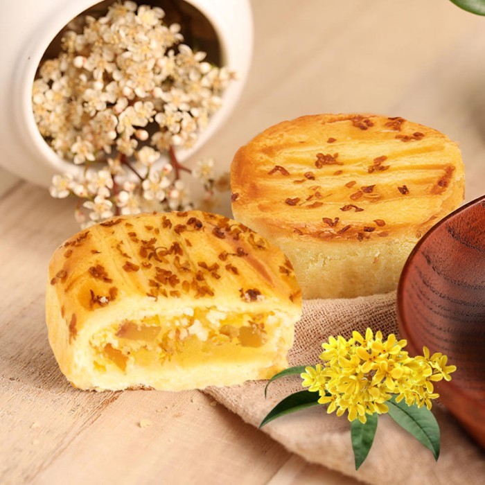 Yunnan Specialty Jiahua Flower Cake Rose Jasmine Osmanthus Chrysanthemum Cake Gift Box Yunnan Speci